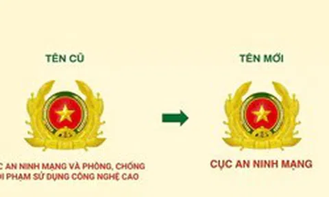 Cục An ninh mạng và phòng, chống tội phạm sử dụng công nghệ cao có tên mới