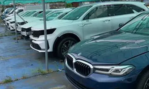 Lô xe ô tô ngập nước lên sàn đấu giá không có khách mua