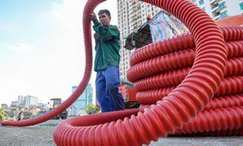 Hà Nội: Toàn cảnh Vành đai 2,5 đoạn Cầu Giấy tăng tốc về đích dịp 10/10