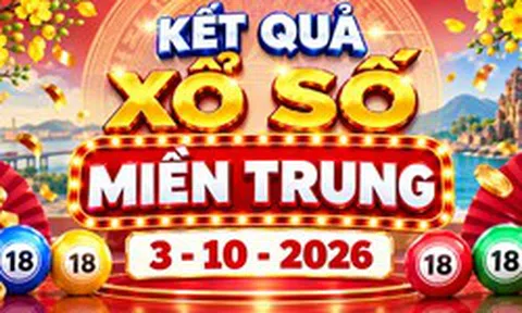 XSMT 3/10 - Kết quả xổ số miền Trung hôm nay ngày 3 tháng 10