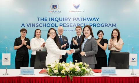 Vinschool và VinUni hợp tác phát triển năng lực nghiên cứu cho học sinh THPT