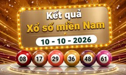 XSMN 10/10 - Kết quả xổ số miền Nam ngày 10 tháng 10