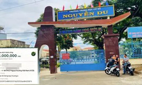 Làm rõ vụ thu 3 triệu đồng/lớp chuyển vào tài khoản cá nhân làm 'quỹ trường'
