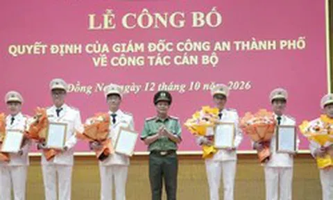Công an thành phố Đồng Nai điều động lãnh đạo cấp phòng