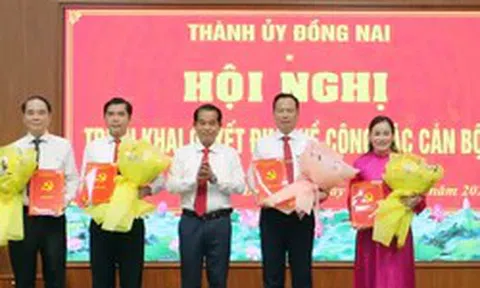 Điều động, bổ nhiệm nhân sự ở 3 tỉnh, thành