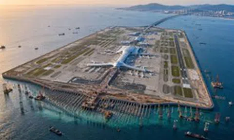 Siêu sân bay trên đảo nhân tạo lớn nhất thế giới rộng 2.000 ha, vượt Nhật Bản, Hong Kong để lập kỷ lục toàn cầu: Tương lai có thể đón tới 80 triệu khách mỗi năm, dự kiến hoàn thành vào 2035