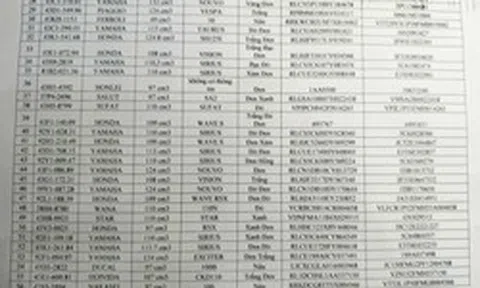 Ai là chủ sở hữu của 280 chiếc xe máy có biển số sau khẩn trương liên hệ CSGT