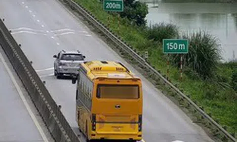 Từ hôm nay, CSGT xử phạt xe chạy 'rùa bò' bám làn trái cao tốc Cầu Giẽ - Cao Bồ