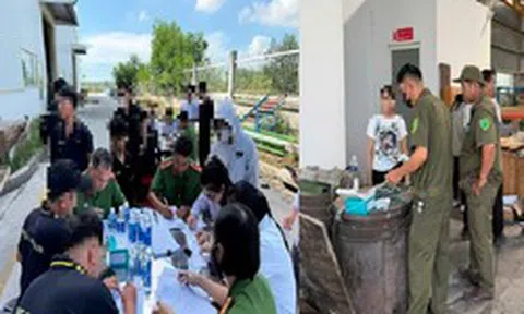 Công an kiểm tra 56 công nhân, nhân viên của một công ty