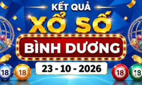 XSBD 23/10 - Kết quả xổ số Bình Dương ngày 23 tháng 10