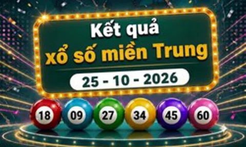 XSMT 25/10 - Kết quả xổ số miền Trung hôm nay ngày 25 tháng 10