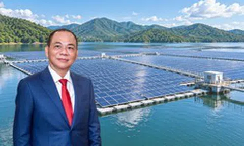 Tỷ phú Phạm Nhật Vượng sẽ lắp gần 800.000 tấm pin trên 1.800ha hồ thủy điện ở Tây Bắc