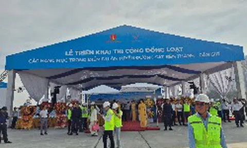 Đại công trường đường sắt 350 km/h Bến Thành - Cần Giờ: 10.000 người cùng thi công, sẽ chạy thử cuối năm 2028