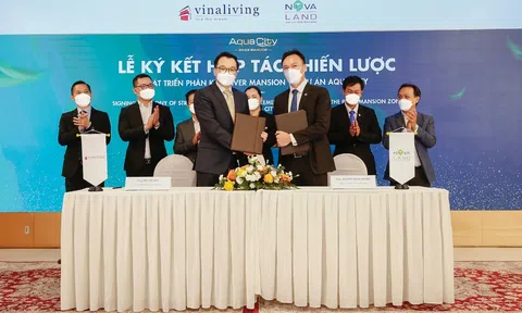 Tập đoàn Novaland và VinaLiving chính thức công bố hợp tác phát triển phân khu River Mansion thuộc khu đô thị sinh thái thông minh Aqua City