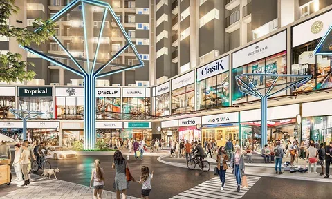 Shophouse Metro Star nhìn từ mô hình shopping road nổi tiếng thế giới