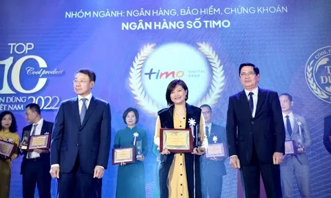 “Gói giải pháp quản lý tài chính cá nhân” của Ngân hàng số Timo được vinh danh trong TOP 10 Tin Dùng Việt Nam 2022 ngành Ngân hàng – Bảo Hiểm – Chứng Khoán