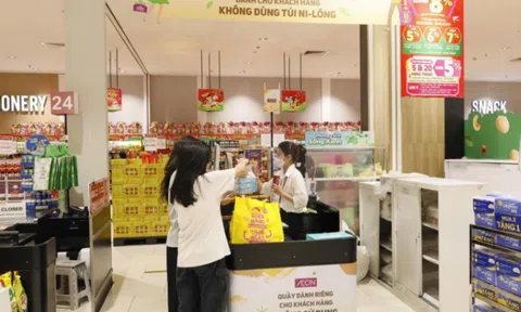 AEON GIẢM GẦN 10 TRIỆU GIAO DỊCH DÙNG TÚI NI-LÔNG TRONG 5 NĂM