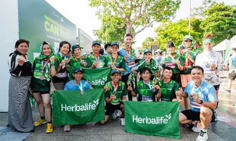Herbalife Việt Nam tiếp tục đồng hành cùng Giải chạy VnExpress Marathon tại Thành phố Cần Thơ nhằm khuyến khích lối sống năng động và lành mạnh