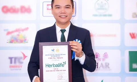 Herbalife Việt Nam được xếp hạng thuộc Top 10 Nhãn Hiệu Nổi Tiếng Việt Nam năm 2026.