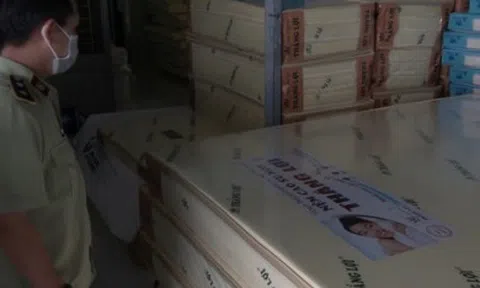 Thu giữ gần 600 tấm nệm giả thương hiệu nổi tiếng ở TP Hồ Chí Minh
