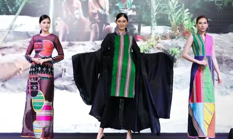 Hé lộ về màn trình diễn thời trang thổ cẩm trong rừng thông