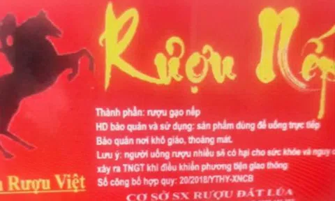 Cảnh báo khẩn cấp: Không sử dụng loại rượu nếp gây ngộ độc methanol