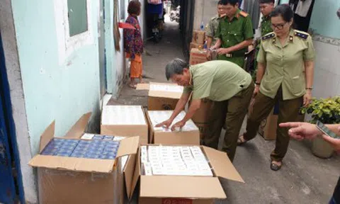 Thu giữ số lượng lớn thuốc lá nhập lậu ở Bình Dương