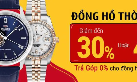 Sắm đồng hồ sang ưu đãi ngập tràn dịp Tết, giảm đến 40% tại Thế Giới Di Động