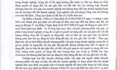 Thông tin xung quanh văn bản trả lời của Tổng Cục Quản lý đất đai (Bộ Tài nguyên & Môi trường): Có sự gán ghép, lý giải sai lệch?
