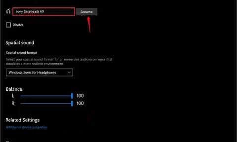 Cách đổi tên các thiết bị phát âm thanh trên Windows 10
