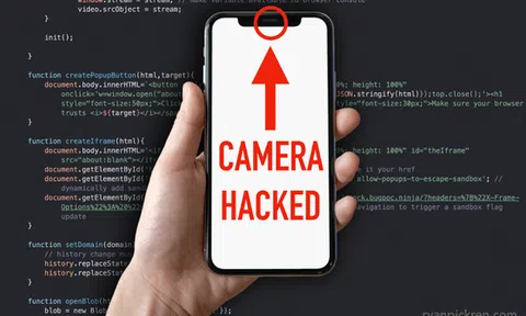 Những lỗ hổng khiến tin tặc lén sử dụng camera iPhone